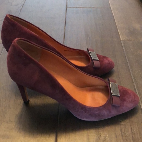Marc by Marc Jacobs Bordeaux Suede Pumps - Picture 7 of 8